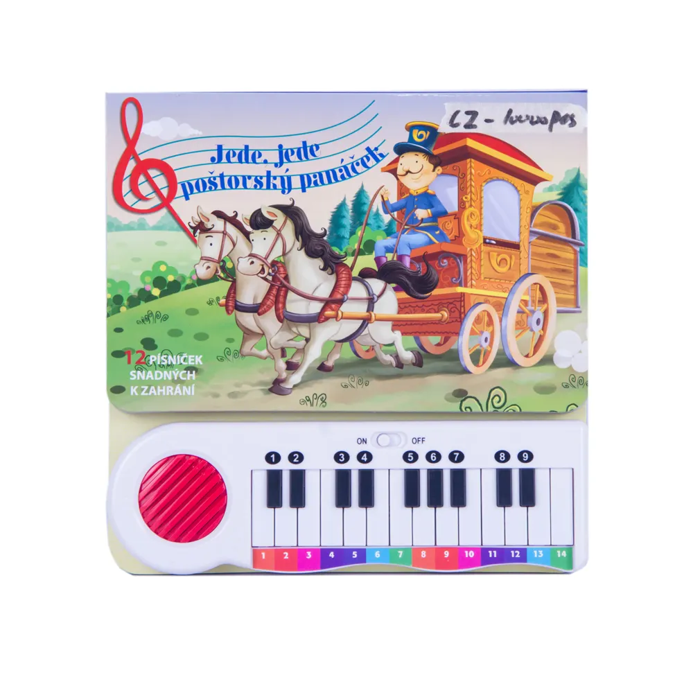 Factory Customize Children Toy Interactive Learning Book Piano Electronic E Book for Kids