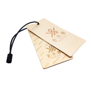 Etiquetas colgantes gruesas personalizadas con nombre y logotipo de impresión doble para ropa de mujer, ropa de bebé con cuerdas - Product Image 3