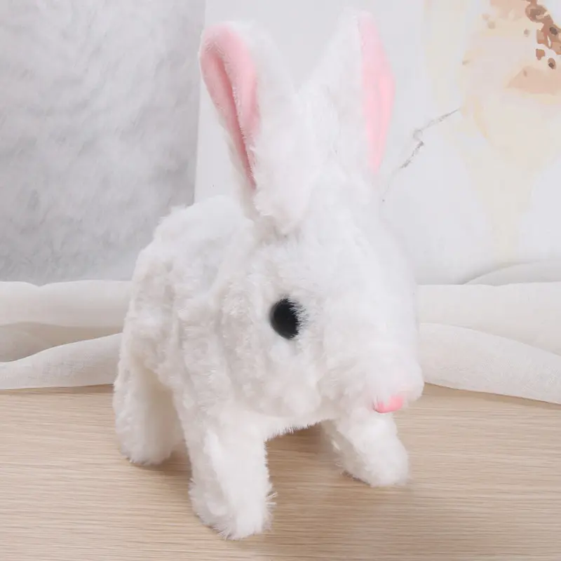 Custom Extra Soft Plush Fur Bunny Plush Toys Stuffed Animal Lifelike Stuffed Animals