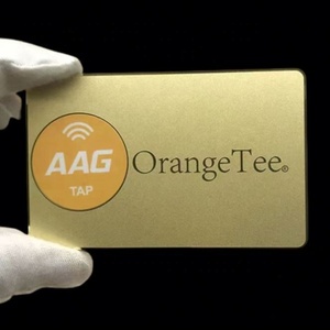Custom Mirror Reflective Vip Member Laser Engraving Business NFC RFID Metal Cards With Chip Slot/Logo/Qr <strong>Code</strong> - Product Image 3