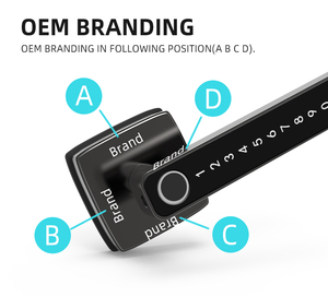 Ev kilitleri anahtar parmak izi App biyometrik şifre mavi diş akıllı TUYA akıllı elektronik dış kapı kilidi - Product Image 6