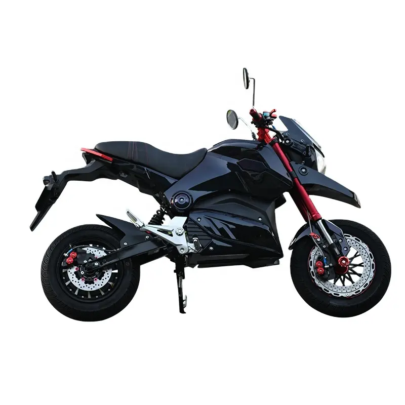 Ucuz yarış elektrikli motosiklet küçük serin yetişkin motosiklet 1200W 72V menzilli 50km ücretsiz çıkartması