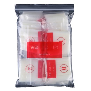 XXXLナチュラルネイルチップハーフカバープロ偽ネイル12サイズ3XLスクエアストレート形状サロンホームDIY用 - Product Image 5