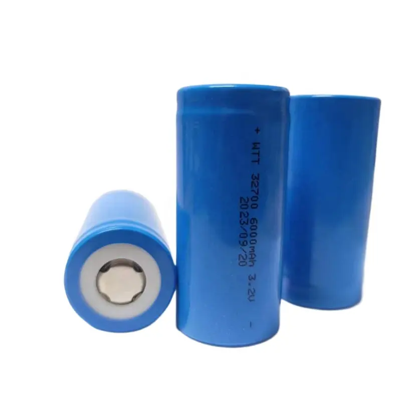 2024 A Grade New Cylindrical Lithium Ion Cells 3.2 v 6000Mah 32700 3C 18A 6Ah LifePo4 Battery For EV/Solar System/Medical Device