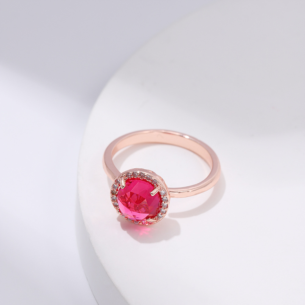 Rose gold rubies