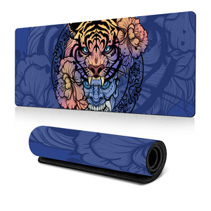 Tappetino per Mouse con stampa tigre colorato con Base in gomma di grandi dimensioni antiscivolo da scrivania per uso di tastiera per Computer da ufficio e da gioco - Product Image 4