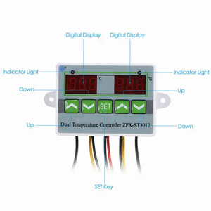 ST3012 <strong>Temperature</strong> <strong>Controller</strong> Dual Thermostat Temp Control Cooling/Heating Thermoregulator Control Module AC220V Switch Output - Product Image 4