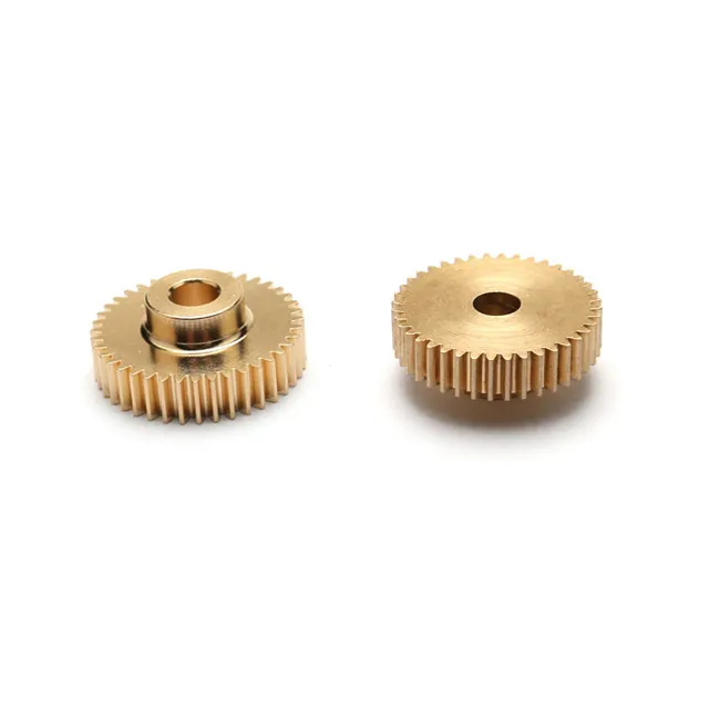 Aangepaste Hoge Precisie Kleine Worm Gears Metalen Cilinder Koper Brons Messing Tandwielen Voor 3D Printer