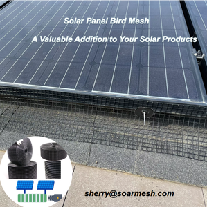 Solar Panel <strong>Bird</strong> Wire 6&quot; X100ft 1.5mm PVC Welded Mesh Roof Pigeon <strong>Net</strong> Guard for Pest Control - Product Image 4