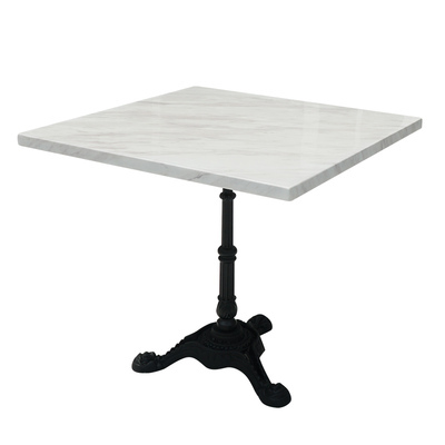 Table carrée en marbre 80cm