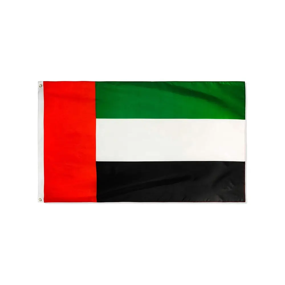 Tamaño personalizado Emiratos Árabes Unidos Bandera 3x5 pies Poliéster UAE DUBAI Banderas 3x5 pies