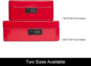 お金安全ボックスデジタルコードロックマルチコンパートメントデザインパスワードロック現金 & コインボックス - Product Image 5