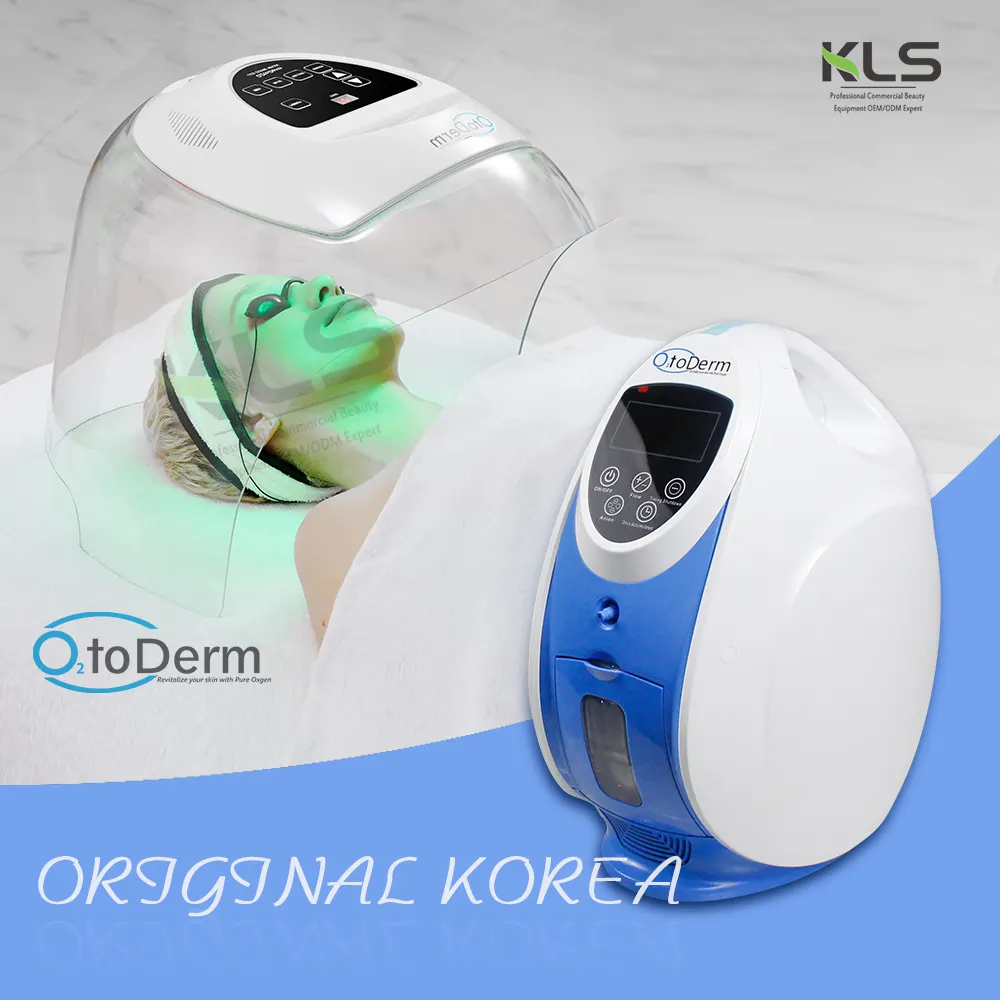 O2toderm-cúpula led original de Corea, solución facial, o2derm, chorro de oxígeno, o2, derm facial, máquina de o2toderm