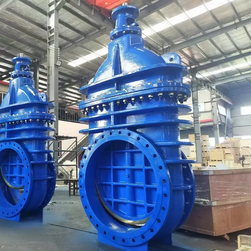 Factory Supply DIN BS EN Ductile Iron DN50-DN300 Non-rising Stem Metal seated Gate Valve
