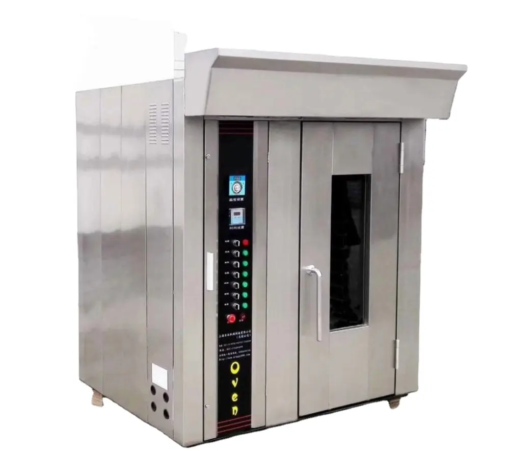 Forno rotativo industriale in acciaio inox con Gas Diesel elettrico varie opzioni vassoio attrezzature da forno per la linea di produzione