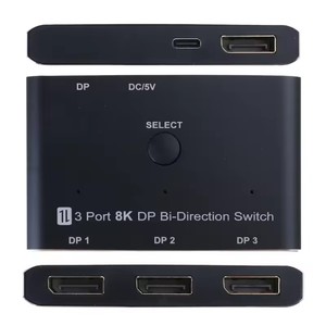 DisplayPort <strong>Splitter</strong> Adapter <strong>3</strong> In <strong>1</strong> Out 8K30hz Video Quality with <strong>3</strong> <strong>Input</strong> <strong>1</strong> <strong>Output</strong> Configuration for Multiple Screens - Product Image 5