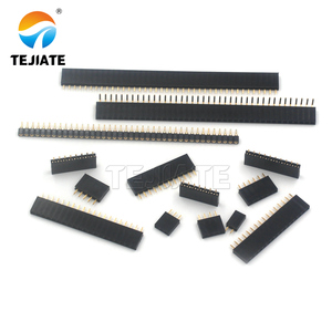 2.54MM Single Row Female <strong>Header</strong> Plug Socket Speakon Pin Sp Fiber Optic 9v Battery Connector - Product Image 1