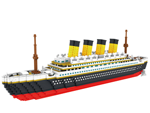 9913 Movie Series Mini khối Titanic tàu moc xây dựng gạch Bộ đồ chơi giáo dục Quà Tặng 3800pcs thuyền tương thích leginglys - Product Image 4