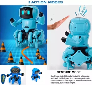 Kinder DIY Gebäude programmierung Interaktive Gesten erkennung Roboter-Kit RC Intelligente Spielzeug roboter mit Tanzen und Singen - Product Image 3