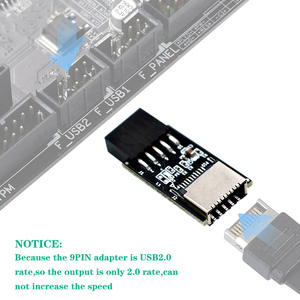 Scheda madre USB 3.1 pannello frontale chiave presa-un tipo-E A USB 2.0 9pin connettore adattatore di estensione intestazione per Computer - Product Image 6