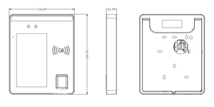 Red de datos biométricos de control de acceso de palm reader terminal cara reconocimiento asistencia con huella dactilar Tarjeta de contraseña - Product Image 4