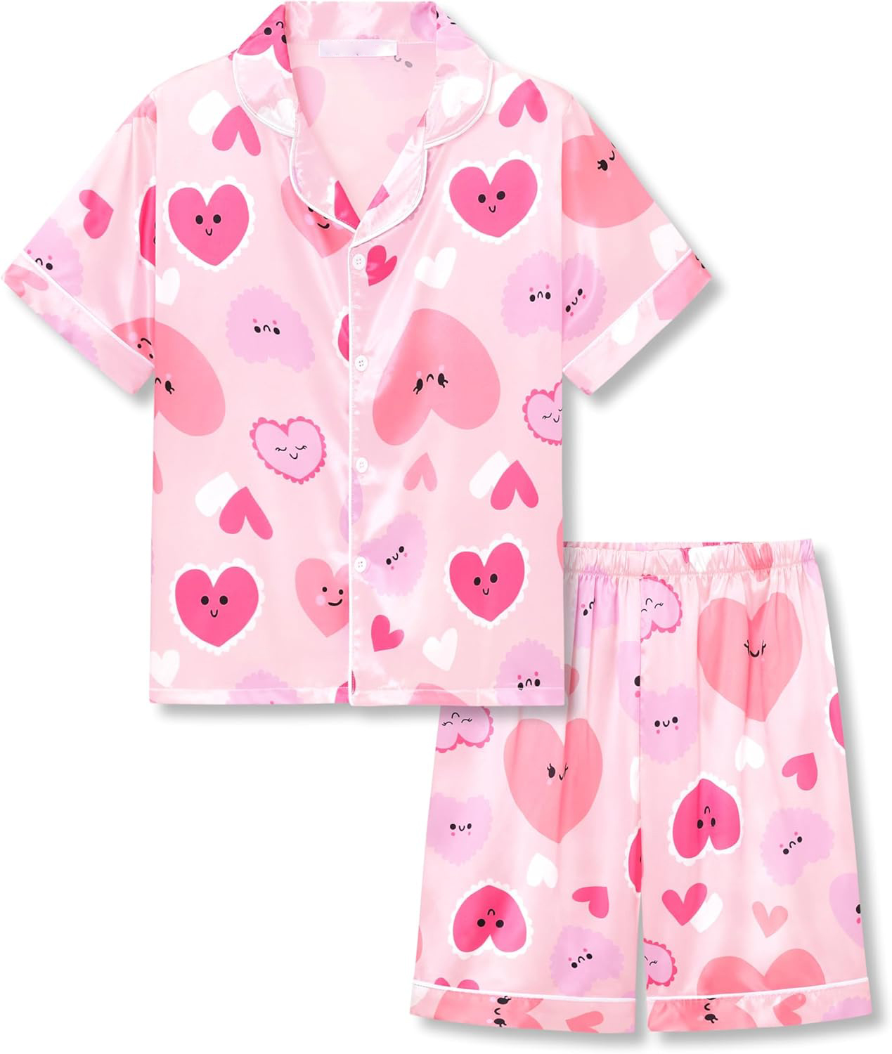 Coeur pêche et rose