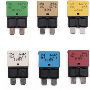 Automatic Fuses <strong>Circuit</strong> <strong>Breaker</strong> Low Profile ATC Fuse <strong>Breakers</strong> E37 20A for Car Boat RV Solar - Product Image 2