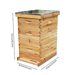 OEM工場LangstrothBee Hiveキット養蜂設備木製蜂の巣 - Product Image 4