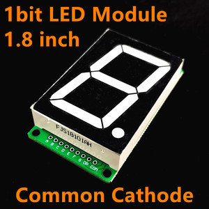 1.8 pollici 1 Bit Display digitale 7 segmento LED modulo 5 colore disponibile per Arduino STM32 STC AVR