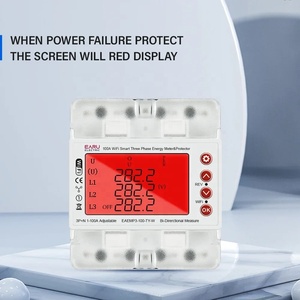 3 faz 380V 100A Tuya WiFi akıllı çift yönlü enerji güç kWh metre altında voltaj koruyucusu röle anahtarı akım sınırı - Product Image 4