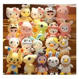 Anime 4 inç mix tarzı peluş oyuncak kertenkele kuzu koyun küçük yüksek kalite peluş bebek hamster dolması hayvan kiraz peluş meyve - Product Image 2