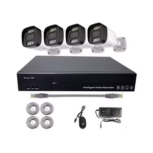 IP Cctv <strong>System</strong> 4K POE Wired <strong>Network</strong> Camera Outdoor IP66 Color Night Vision 8MP AI <strong>Security</strong> Camera 4 Channel Nvr Kit with Audio - Product Image 3