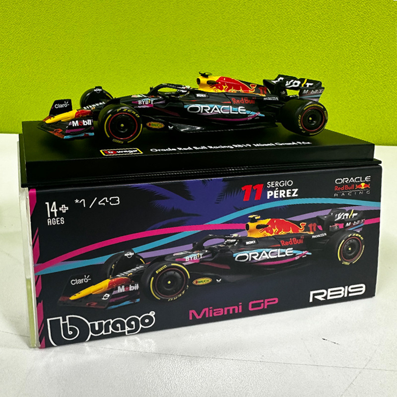 1:43 red bull rb19 miami edition no.11 deluxe edition