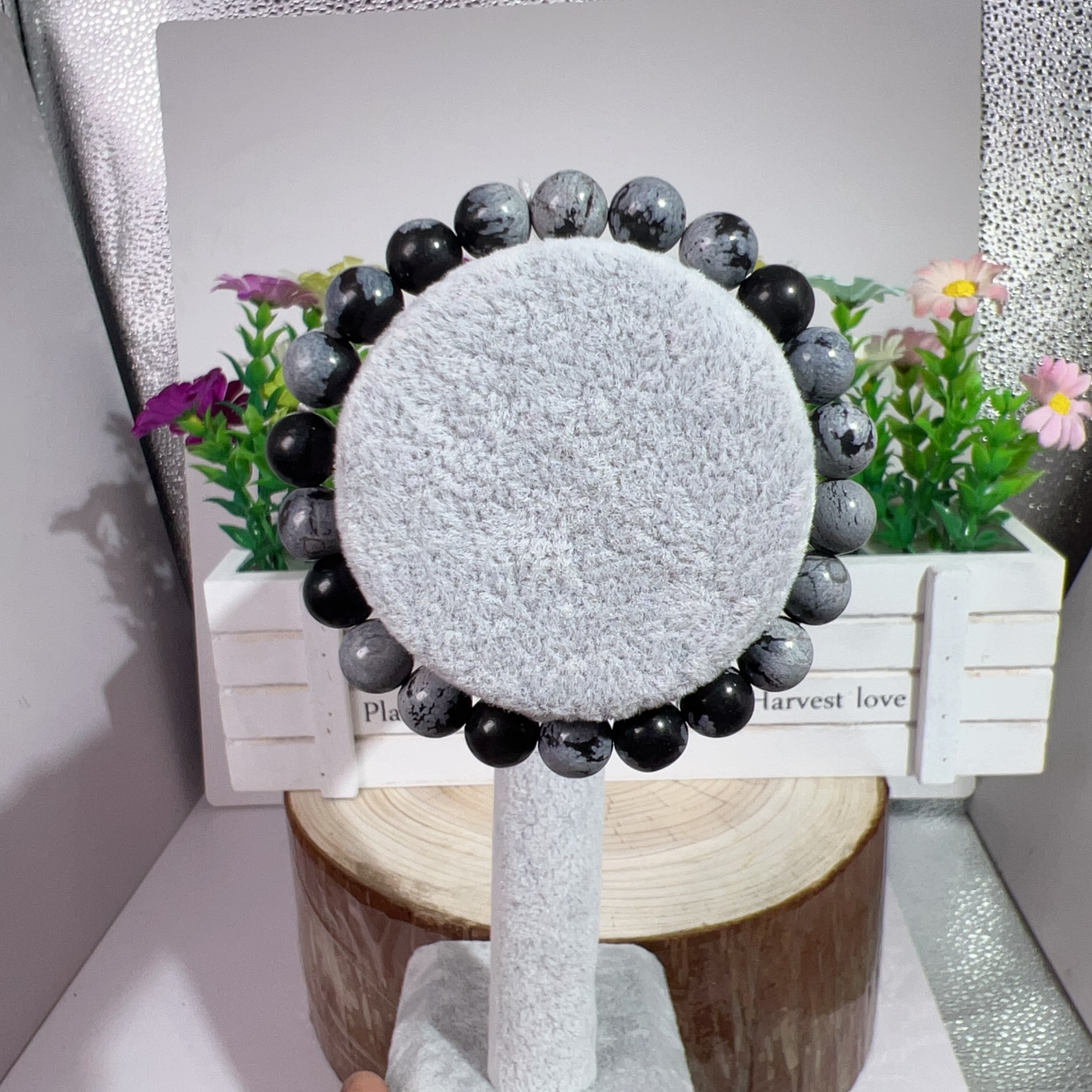 obsidienne flocon de neige