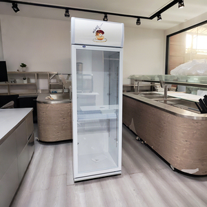 Supermarket <strong>Stand-up</strong> Drink <strong>Chiller</strong> with Air Cooling and LED Light for Displaying Vegetables and Foods in Shop or Store