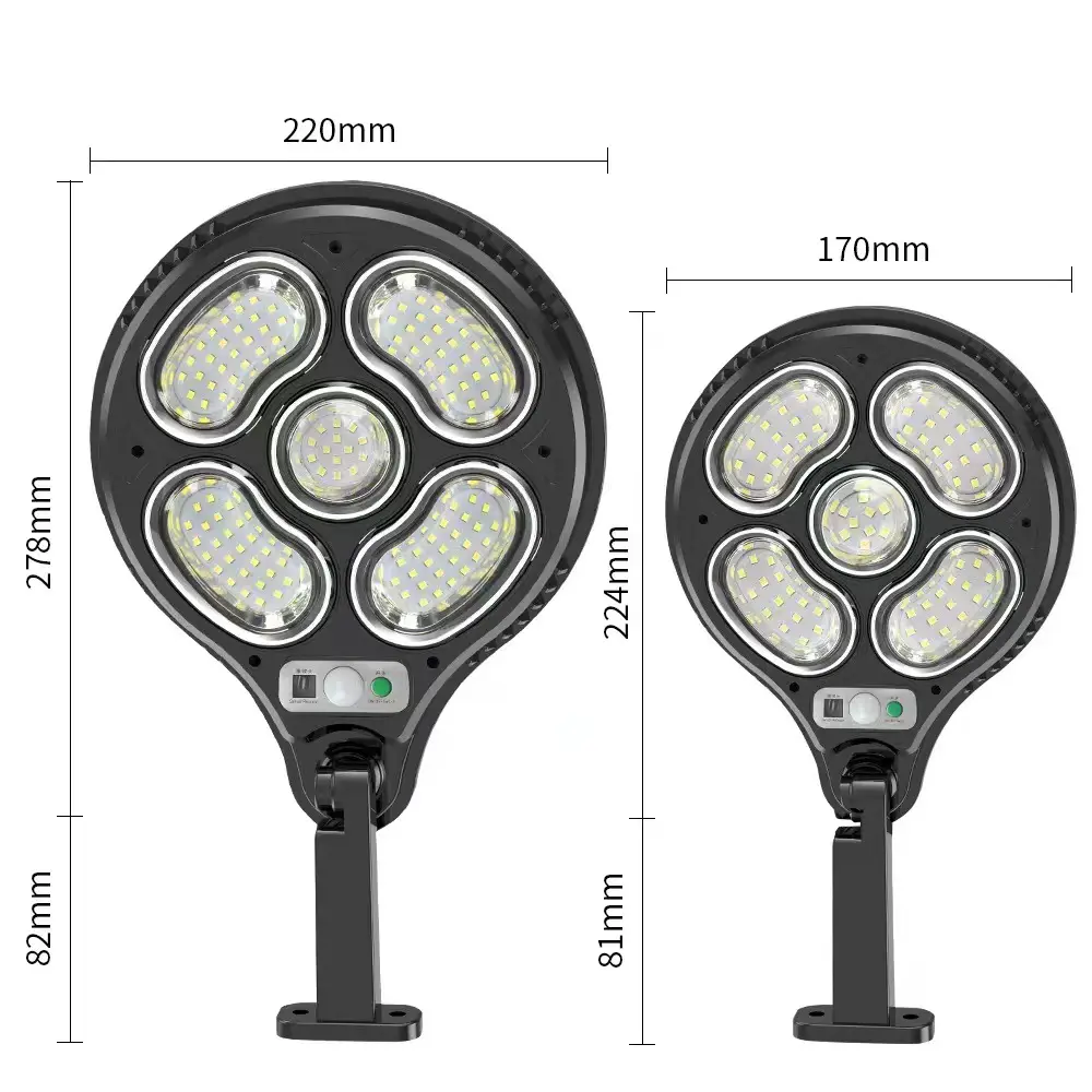 Lampu LED tenaga surya satu potong, lampu dinding luar ruangan induksi tubuh manusia, lampu taman pedesaan baru tiga fungsi