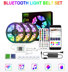 แอปควบคุม BT เพลงนำแถบ SMD 5050 30 Led/meter 5เมตรชุดควบคุมเสียงสมาร์ทนำแถบ RGB 16ล้านเปลี่ยนสี - Product Image 3