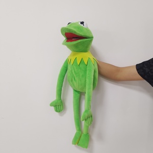 Factory Wholesale 60Cm Soft Frog Puppet Doll Early Learning Children <strong>Plush</strong> <strong>Kermit</strong> Frog Hand Puppet for Kids - Product Image 5