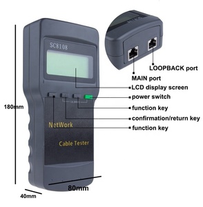 Sc8108 <strong>Network</strong> Line Tester Rj45 <strong>Network</strong> Tester Portable Multifunction Lcd <strong>Network</strong> Tester Meter Line Breakpoint Length Detection - Product Image 2
