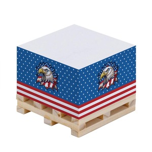 Bloc de notas personalizado de alta calidad, plataforma de madera cuadrada con logotipo para oficina de negocios, de notas Bloc, bloque de papel personalizado, Cubo de notas adhesivas - Product Image 1