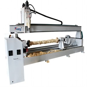 TJ-8040 rotativa per incisione su cilindro del router cnc rotativo a 4 assi - Product Image 2
