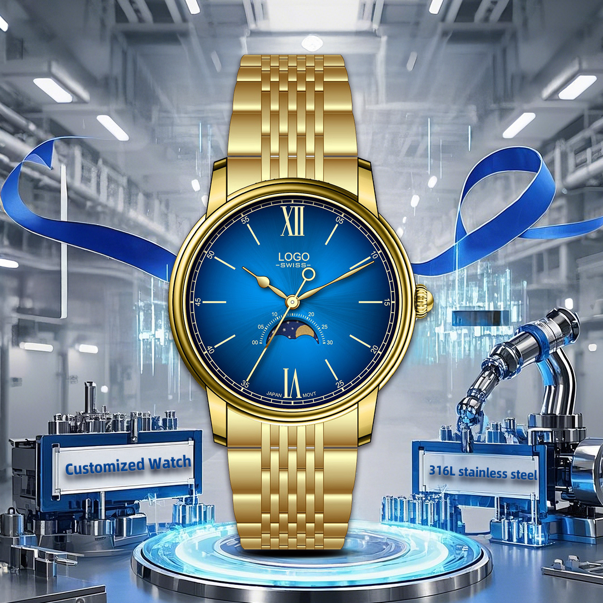 Gold-blue