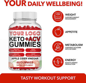 ACV витаминные Кето-мармелаи для быстрого похудения, сжигание жира, веганская добавка, яблочный уксус, мармелаи - Product Image 3