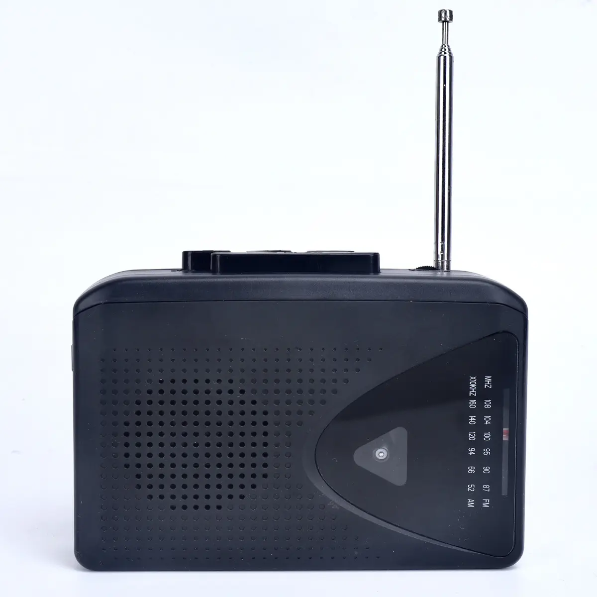Reproductor de Cassette portátil para auriculares, Radio FM, AM, dos bandas con sonido estéreo, 3,5mm, de fábrica
