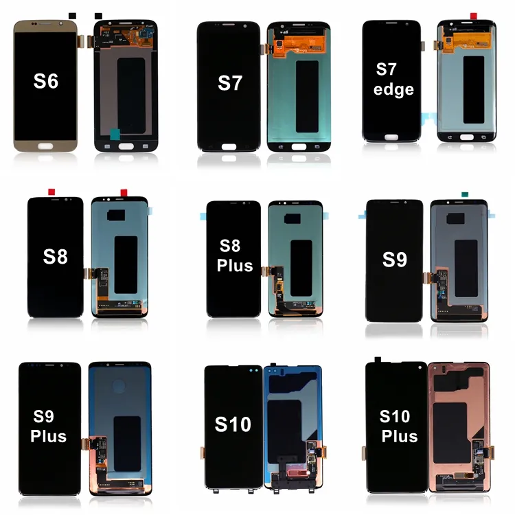 S7 Edge LCD For Samsung For Galaxy S3 S4 S5 S6 S8 S9 S10 S20 S21 S22 Plus Ultra S10e S20 S21 FE Pantalla Display Touch Screen