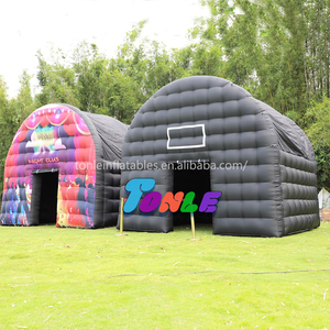 Chất lượng cao lớn màu đen trắng <span class=keywords><strong>Inflatable</strong></span> lều vuông gazebo phòng sự kiện lớn <span class=keywords><strong>Inflatable</strong></span> bên lều cho các sự kiện ngoài trời bên - Product Image 2