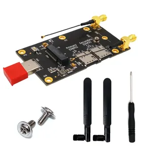 NGFF M.2 to USB 3.0アダプターw/ 2アンテナM2キーB to USBタイプAコンバーターライザーカード3G 4G 5G WWAN LTE用デュアルカードスロット付き - Product Image 1