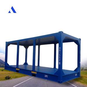Marcos de contenedores de envío de 20 pies de longitud con viga lateral extraíble para una carga eficiente de carga - Product Image 1