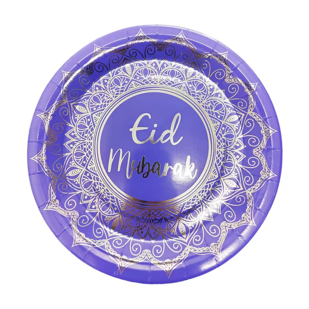 Placa de plata azul de Eid