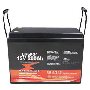 欧盟快速运输Lifepo4 12 V 100 Ah锂电池12伏24V 12伏锂/锂离子电池12 V 200Ah太阳能电池